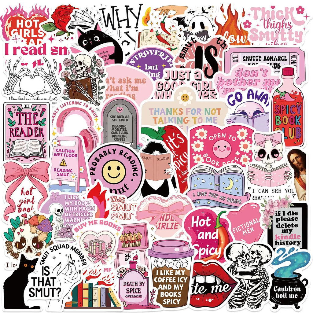 50/100PCS Cartoon Autumn Season Bookworm Graffiti Stickers Decoration Guitar Notebook Luggage DIY Cross border Waterproof