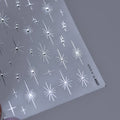 Gold-embossed Nail Stickers 5D Laser Powder Dazzling Gold and Silver Stickers On Nails DIY Wedding Nail Decoration Parts Decals