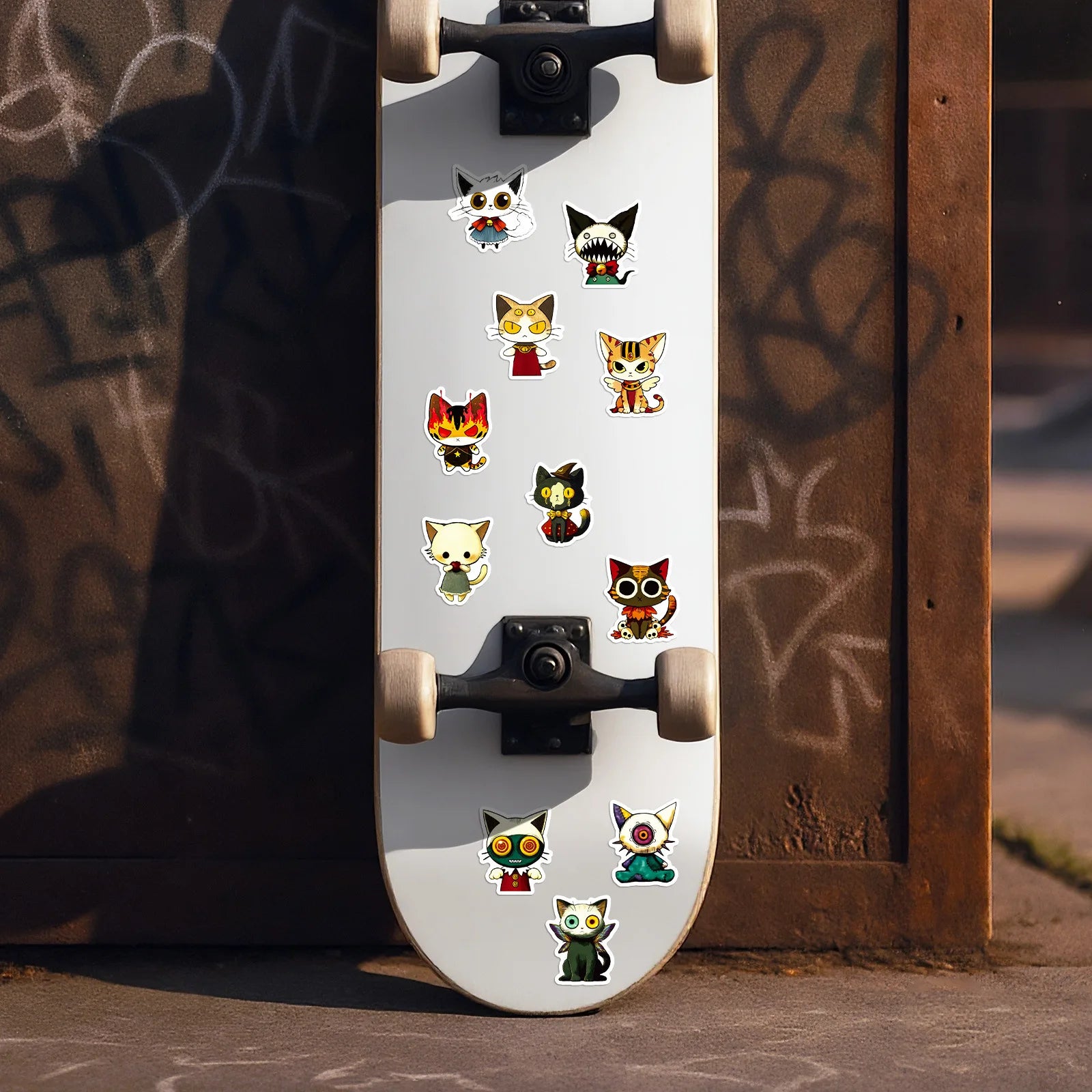 56/112 Pcs New Fun Cat Japanese Vintage Cartoon Stickers DIY for Tablet Skateboard Phone Desk Wall Fridge Fade Resistant Decals
