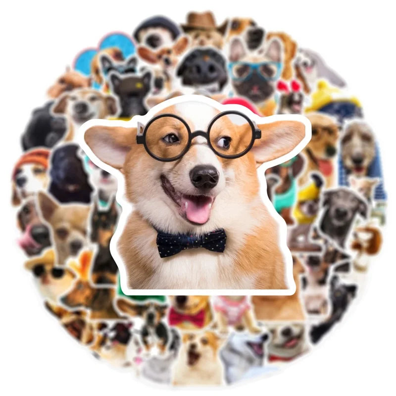 10/30/50PCS Cartoon Life Dog Children's PVC Sticker Aesthetic Decoration Scrapbooking Stationery School Supplies for Kids