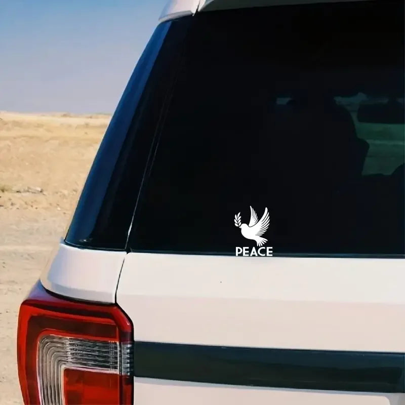 Dove Peace Symbol Vinyl Decal Car Truck Wall Sticker Choose Size Color