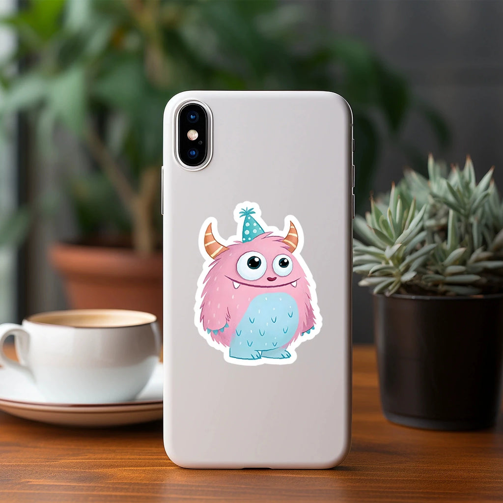 50/100PCS Cute Big Eyes Animal Graffiti Stickers Water Cup Phone Waterproof Stickers Cartoon Big Eyes Animal Stationery Stickers