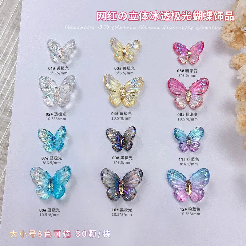 Food Play Candy Nail Art Charms Iridescent Gradient Gold Foil Rainbow Candy Resin Nail Rhinestone Decoration DIY Nails Accessory