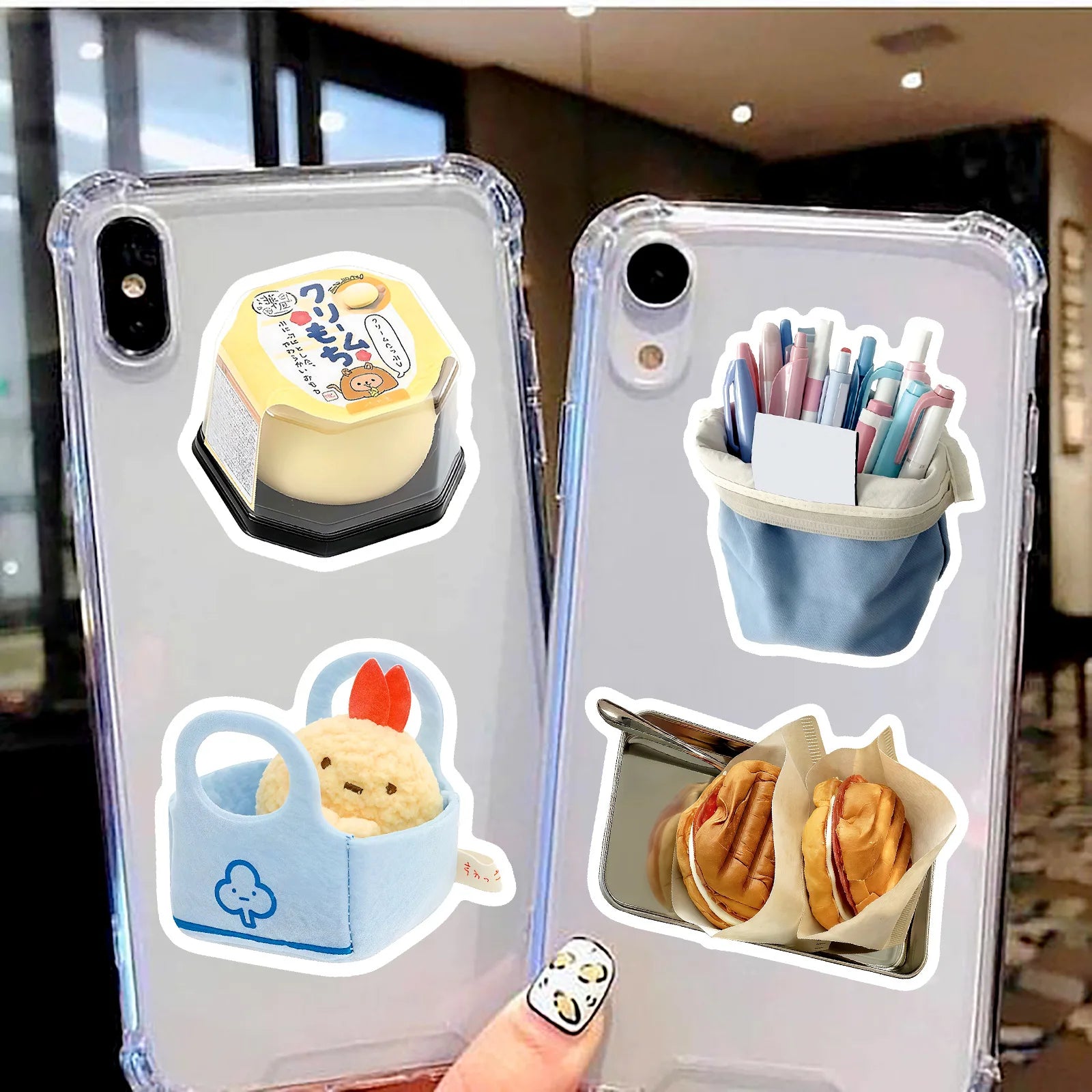 50/100 Pcs Fresh Cream Aesthetic Cartoon Ins Style Stickers for Atmosphere Guitar Piano Fridge Furniture Waterproof Decals