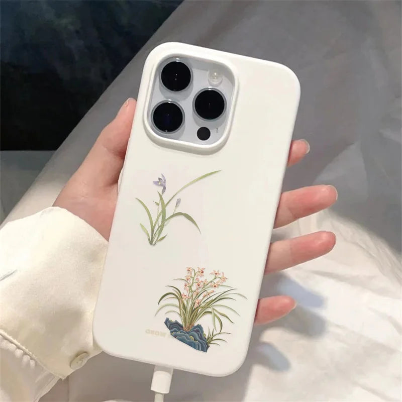 50PCS Kawaii Orchid PET Sticky Sticker Aesthetic Tear Open DIY Decoration Scrapbooking School Stationery Supplies for Kids