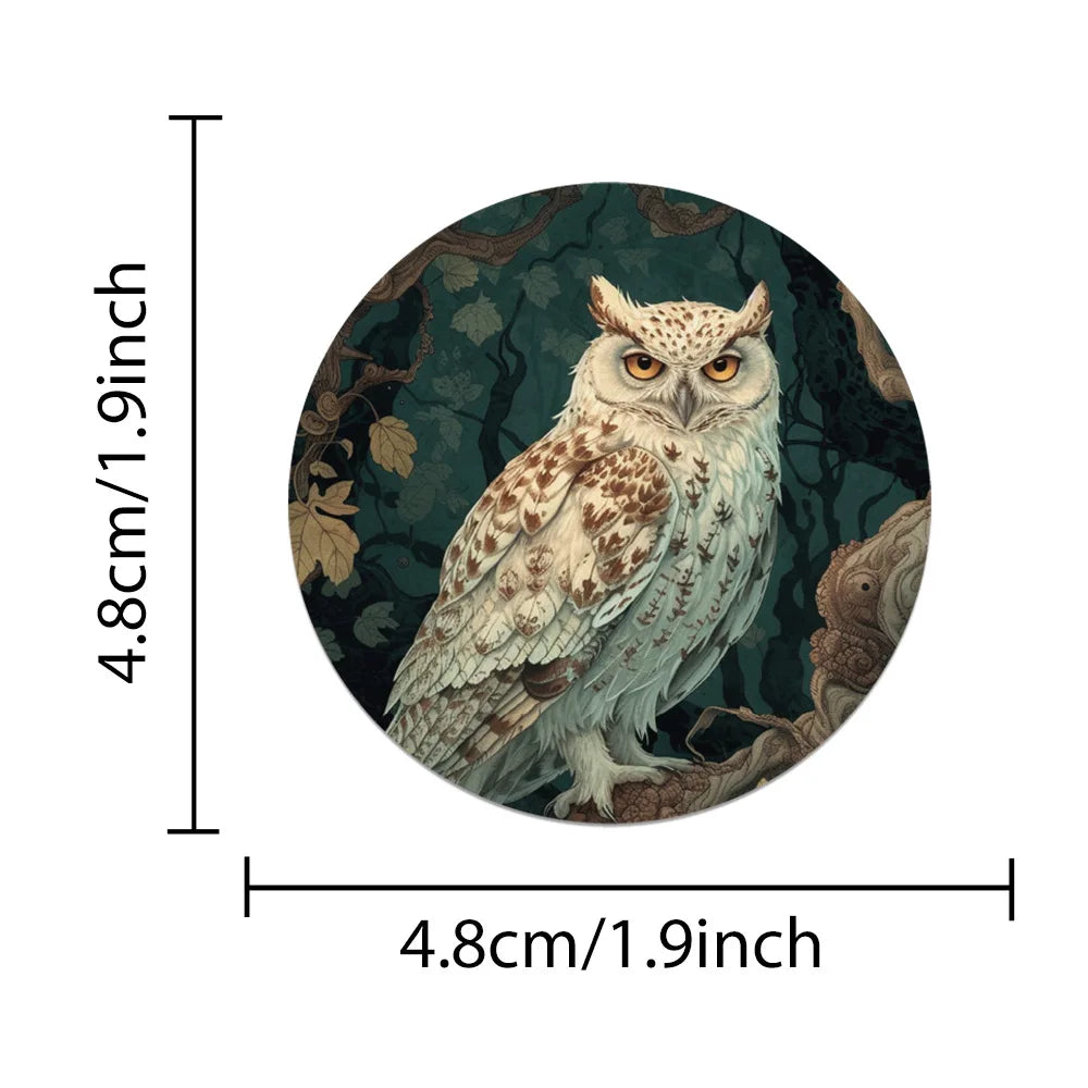50pcs Retro Cartoon Aesthetic Forest Plants Animals Stickers Graffiti For Laptop Water Bottle Luggage Notebook Decals