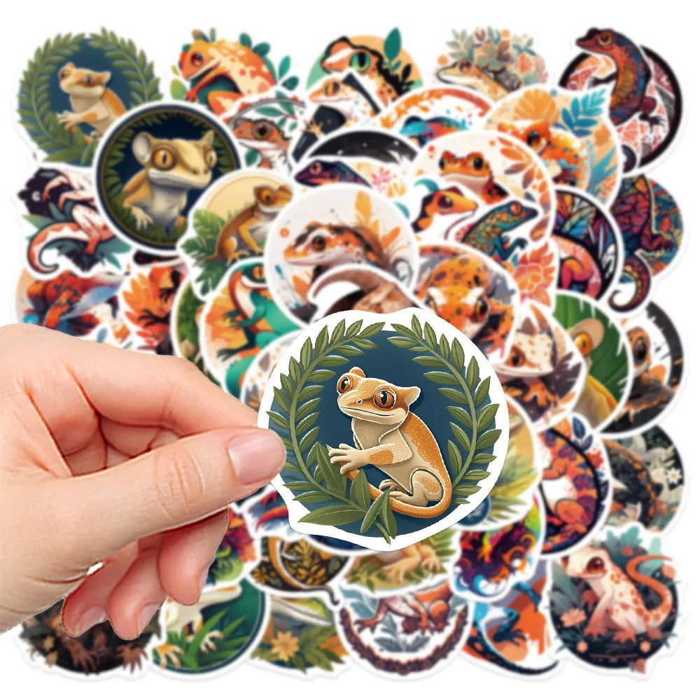 50/100PCS Cartoon Reptile Stickers Laptop Handbooks Mobile Guitar Decorative Stickers