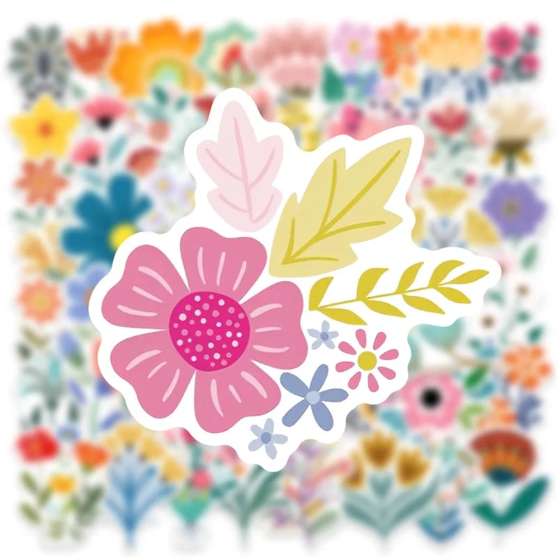 10/30/50PCS Kawaii Nordic Style PVC Sticky Sticker Aesthetic DIY Stationery Decoration Scrapbooking School Supplies for Kids