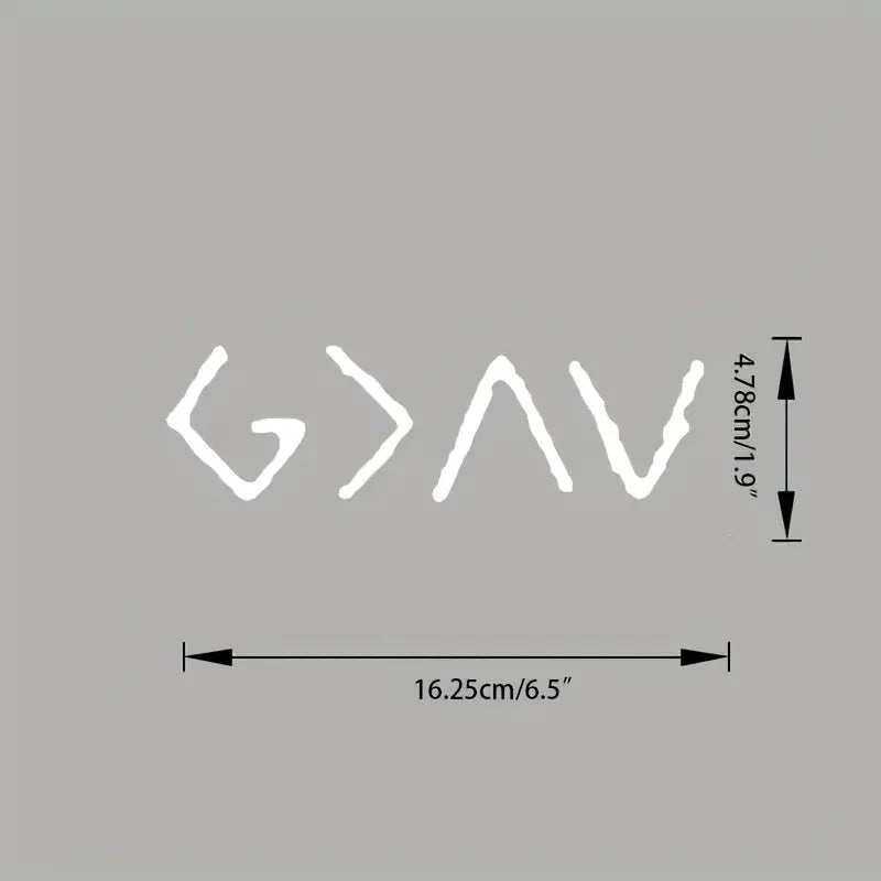 God Is Greater Than Highs & Lows 6.5 "Car Vinyl Sticker Decal G  Ups And Downs Christian Religious I Love Jesus Is Great Good S