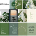 10×15CM 10PCS Green Little Fresh Stickers Painting Card Room Living Room Decor Skateboard Streetwear Coffee Dormitory Sticker