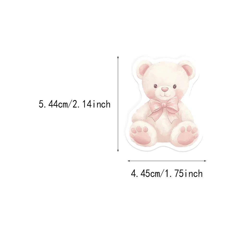 50PCS Pink Cartoon Graffiti Fun Pink DIY Stickers Scrapbook Manual Mobile Luggage Skateboard Waterproof Stickers