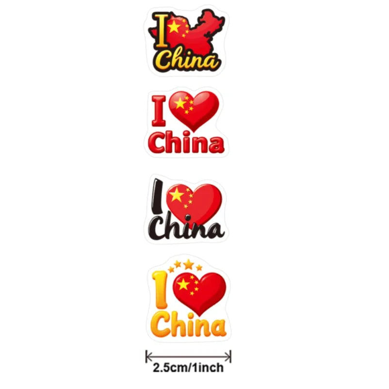 100-500pcs 2.5cm National Flag Stickers National Day Decoration Stickers