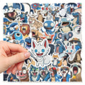 50/100PCS Cartoon Cute Animal Personalized Illustration Graffiti Stickers Decoration Storage Box Luggage Notebook Stickers