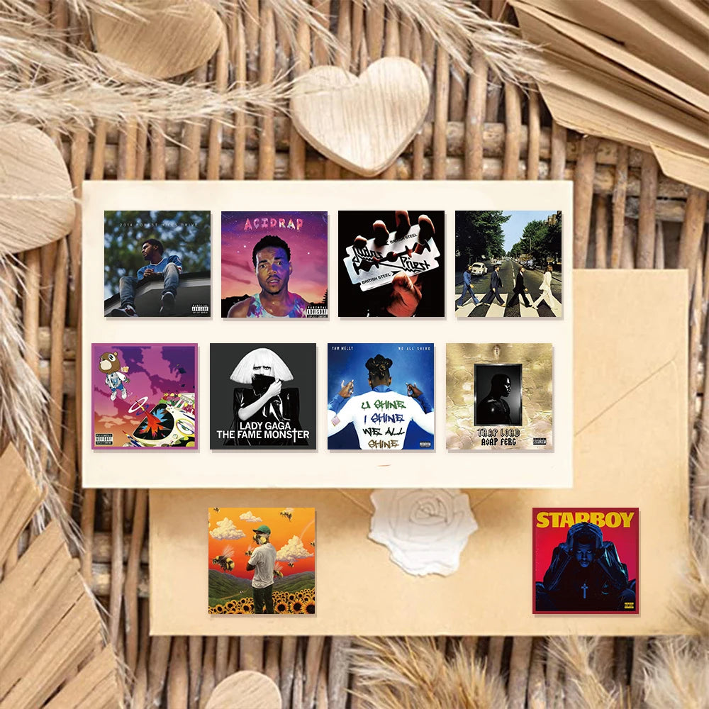 55PCS Singer Album Cover Graffiti Stickers DIY Luggage Laptop Tablet Speaker Decoration Wall Stickers Gift Stickers