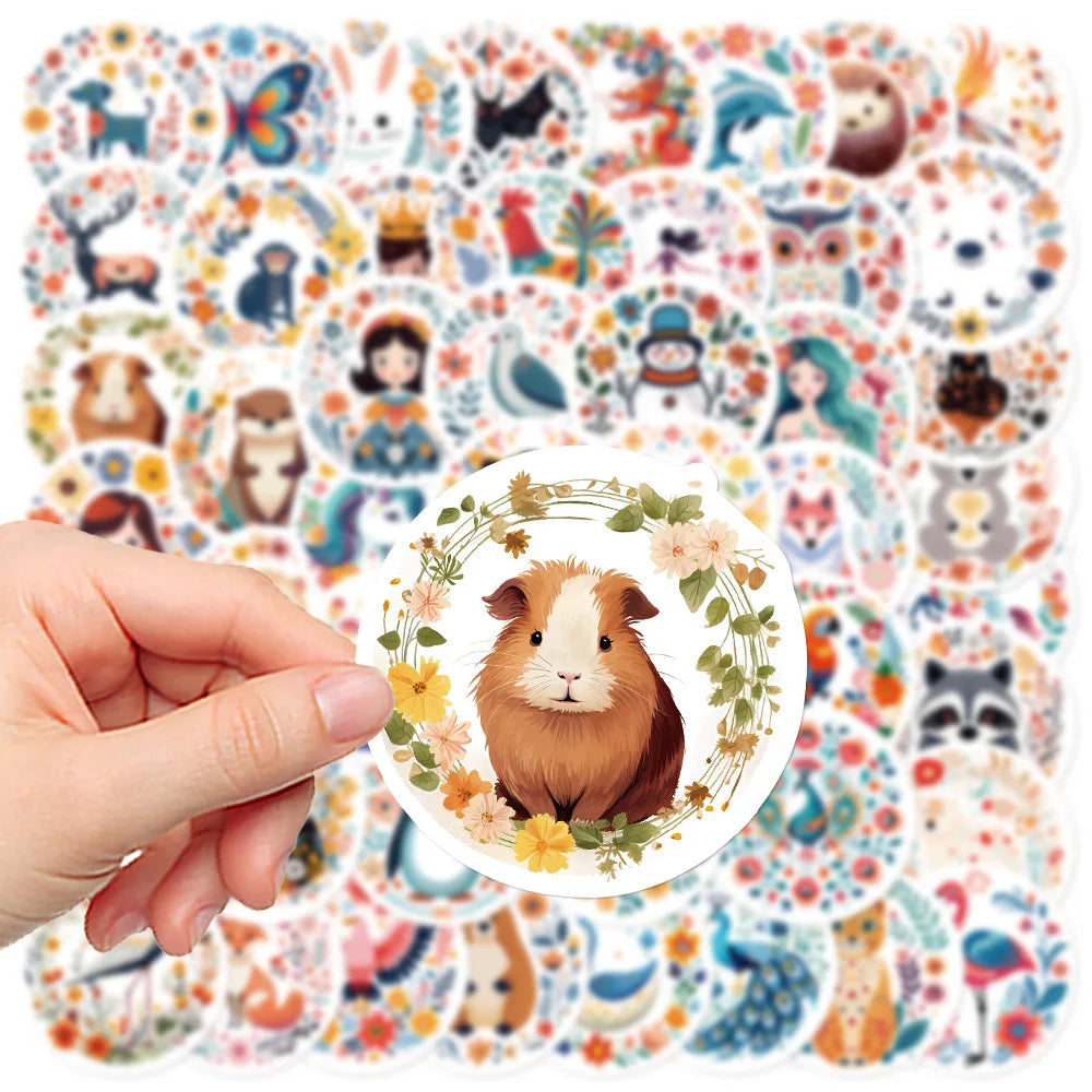 50/100PCS Cartoon Cute Stickers Laptop Luggage Phone Case Decoration Waterproof Stationery Notebook Stickers