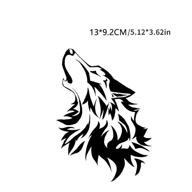 Car Stickers, Wild Wolf Animal Reflective Car Stickers, Wolf Totem Scratch Car Stickers