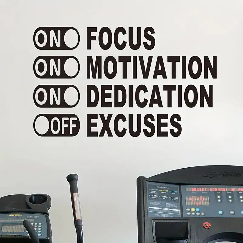Inspirational Wall Decals, Gym Wall Decor, Office Decals,Vinyl Wall Art Motivational Quotes Sports Positive Stickers