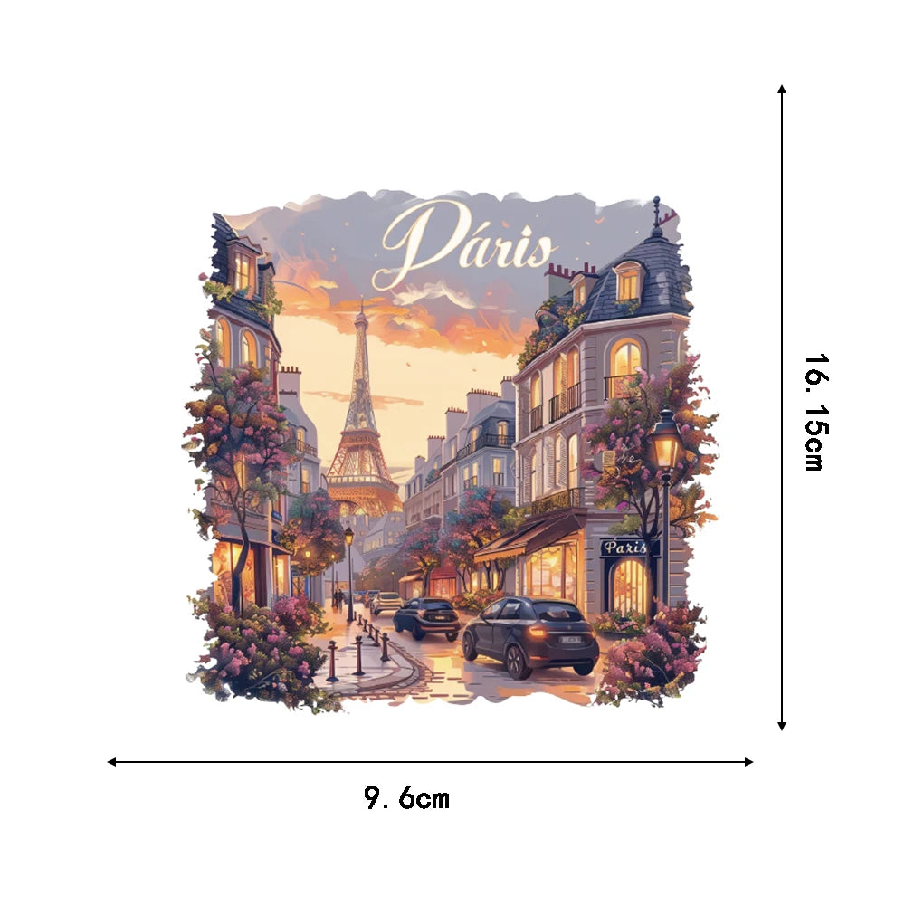 50PCS Travel Postcards Graffiti Stickers Motorcycle Laptop Art Picture Notebook Luggage Skateboard Phone Waterproof Stickers