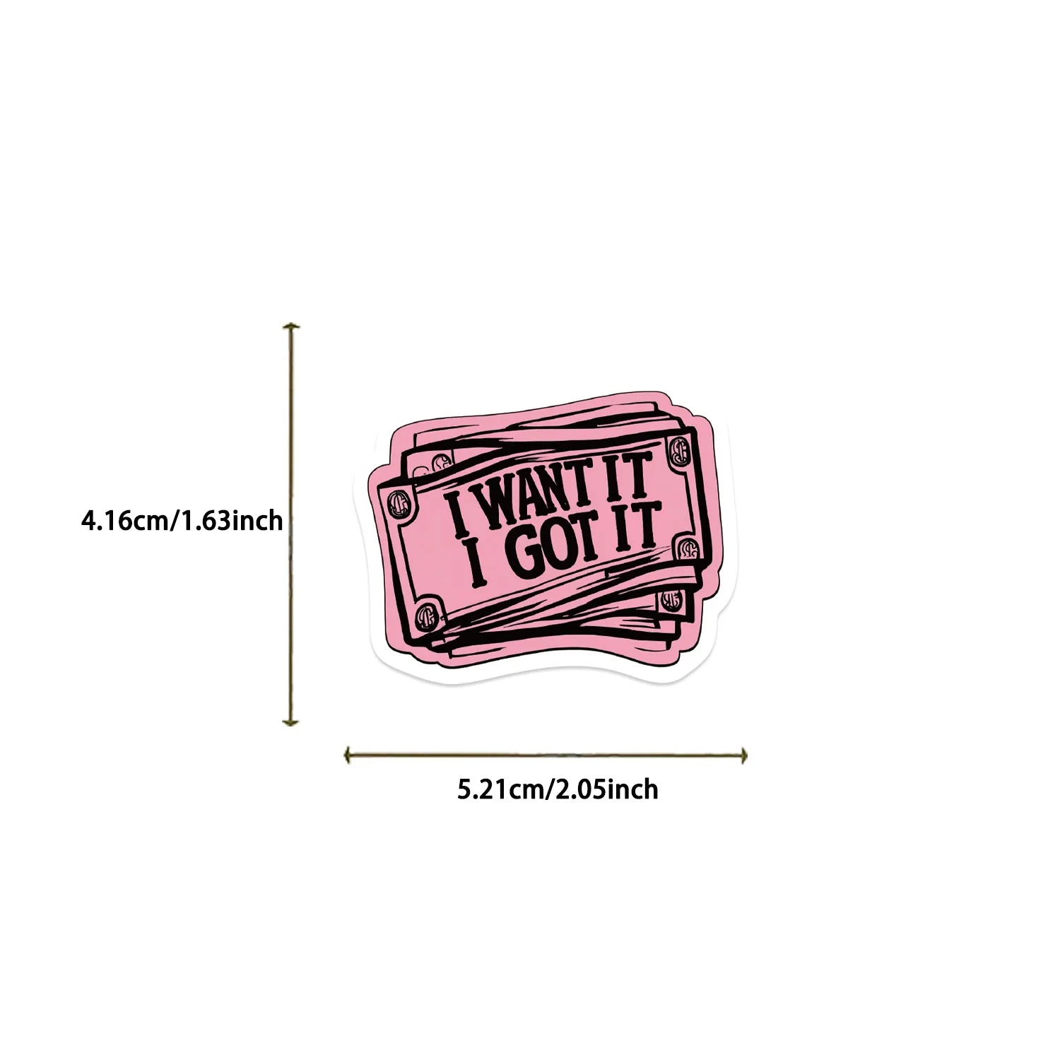 50/100PCS Cartoon Pink Coin Graffiti Stickers Decor Guitar Notebook Luggage DIY Waterproof Stationery Pen Holder Stickers