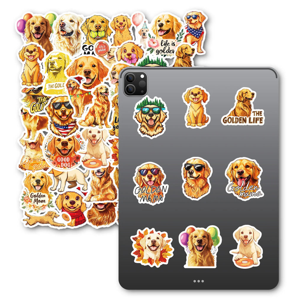 50PCS Cartoon Pet Dog Graffiti Stickers Decoration Mobile Skateboard Helmet Laptop Stationery Stickers