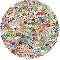 200PCS Small Size Cute Cartoon Animal Graffiti Stickers For DIY Decor Children Notebook Luggage DIY Waterproof Stationary