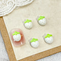 20pcs Sweet Strawberry Nail Art Accessories 3D Flatback Cartoon Resin Nail Charms For DIY Autumn Nail Art Decorations Supplies