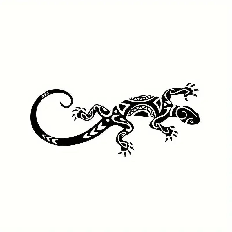 Cool Lizard Tattoo Maori Vector Tribal Fauna Car Stickers For Laptop Truck SUV Motorcycle Vehicle Window Toolbox Decals Auto Acc