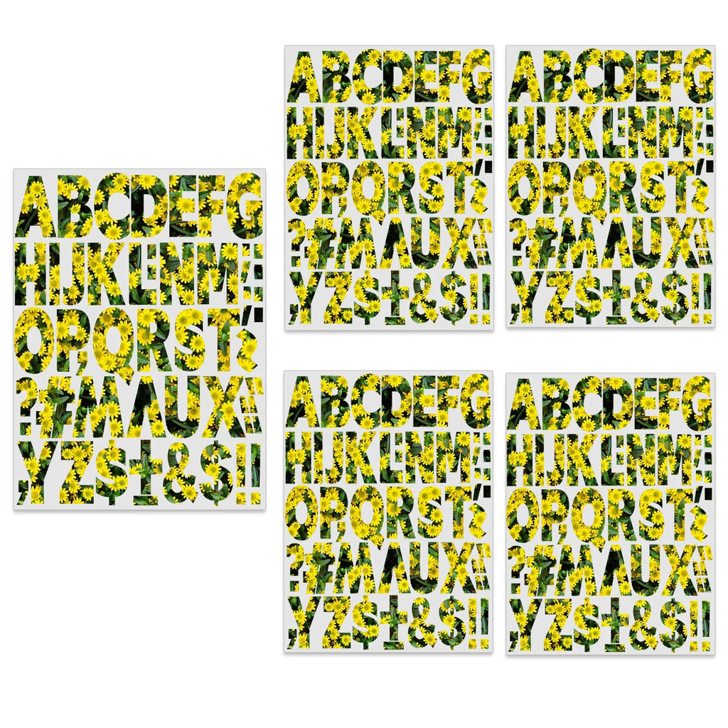 Set of 2 2-inch flower alphabet series DIY alphabet theme iron-on decals, watercolor theme heat transfer DIY for clothing