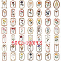 50/100PCS Retro Plant Sticker Pack Waterproof Transparent PET Stationery Box Pen Holder Glass Decor Guitar Notebook Stickers
