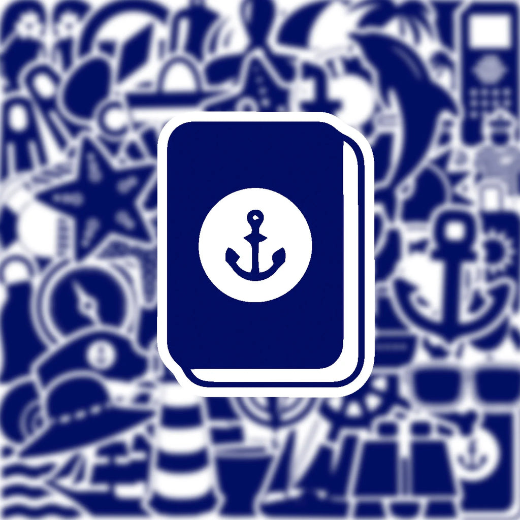 50/100Pcs New Navy Theme Series Stickers DIY Game for Phone Case Skate Helmet Car Bicycle Suitcase File Holder Waterproof Decals
