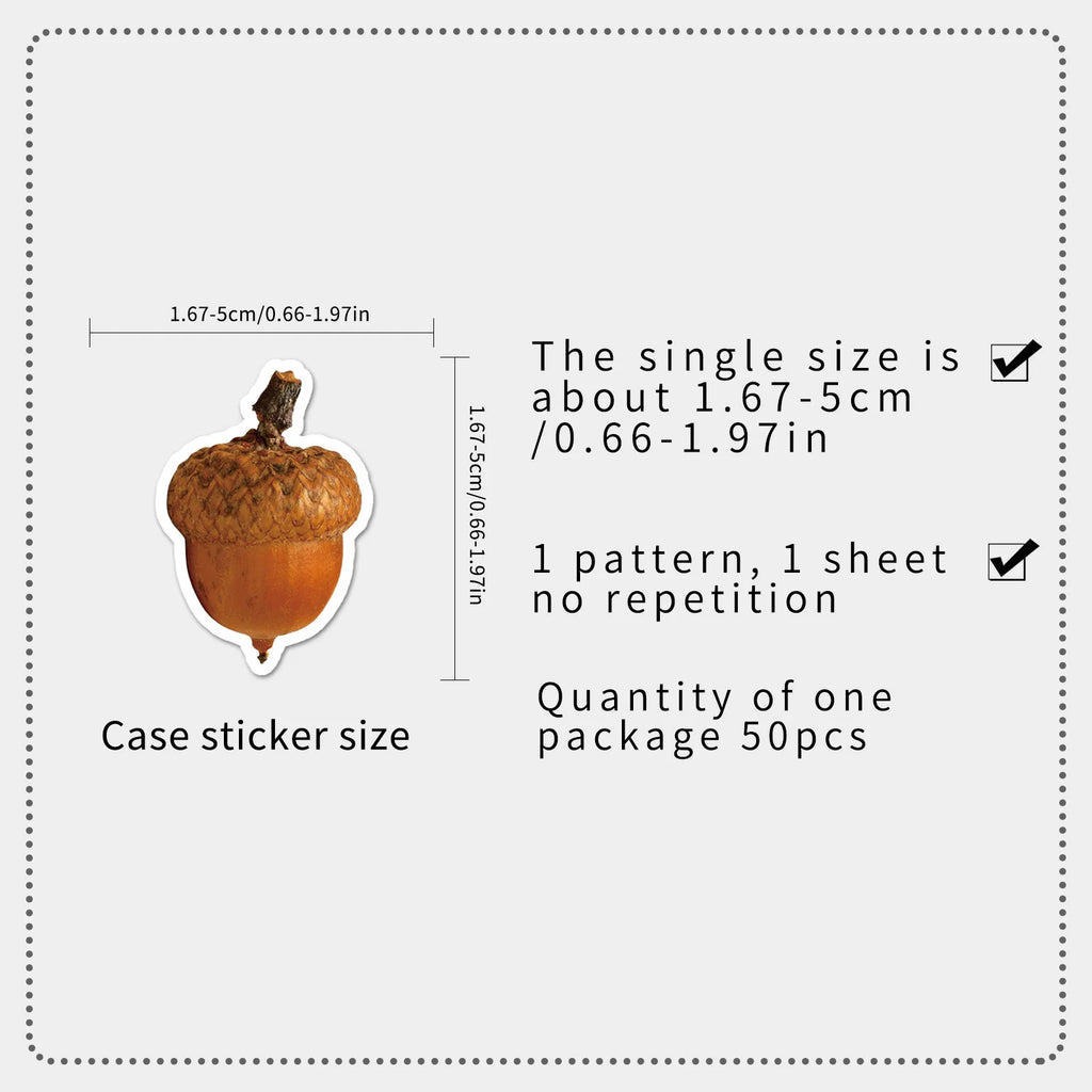 50/100PCS Cartoon Forest Graffiti Stickers Small Fresh Retro Decoration Water Cup Skateboard Computer Laptop Stationery Stickers
