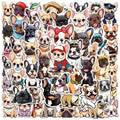 50/100PCS Cartoon Dog Fighting Graffiti Stickers Waterproof Decoration Luggage Stationery Notebook Stickers