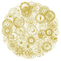 50PCS Magic Moon&Sun Decorative Stickers, Computer Scrapbook, Refrigerator, Phone Case, Toy, Hot Stamping Stickers