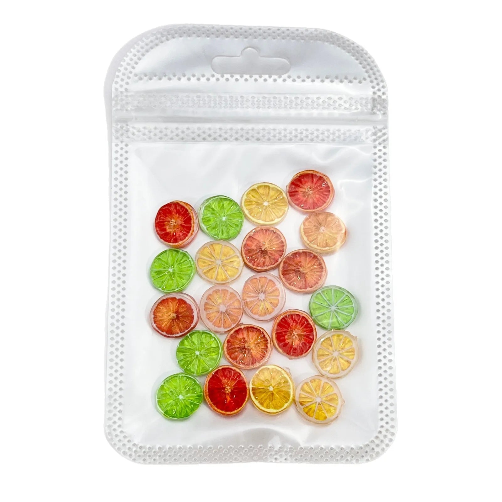 Sliced Fruits Orange Resin Nail Charms Simulated Food Toys Lemon Slices Nail Art Accessories DIY Cream Glue Manicure Decorations
