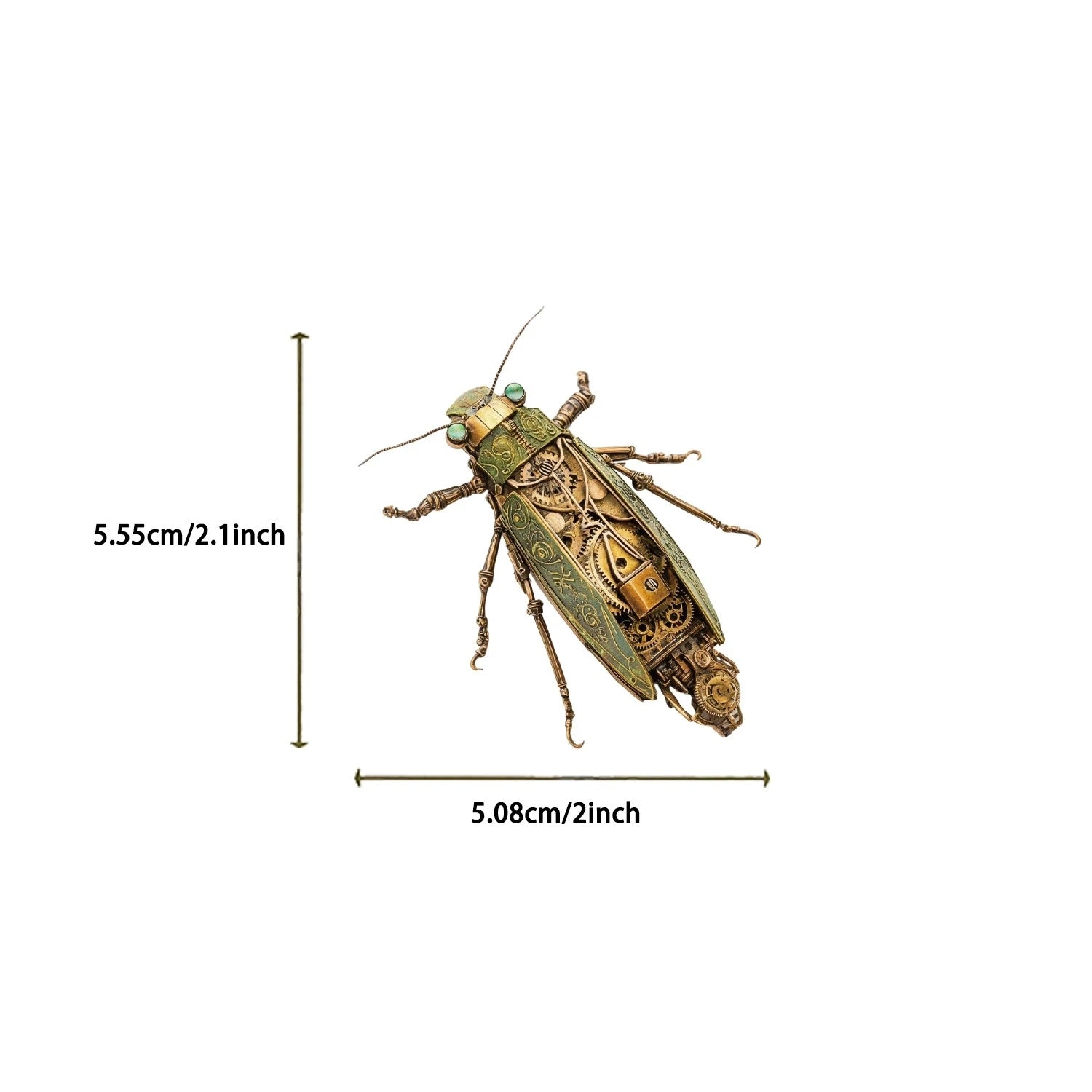 50/100PCS Steampunk Insect Cartoon Stickers Transparent PET Creative Stickers Waterproof Decorative Stationery Cups