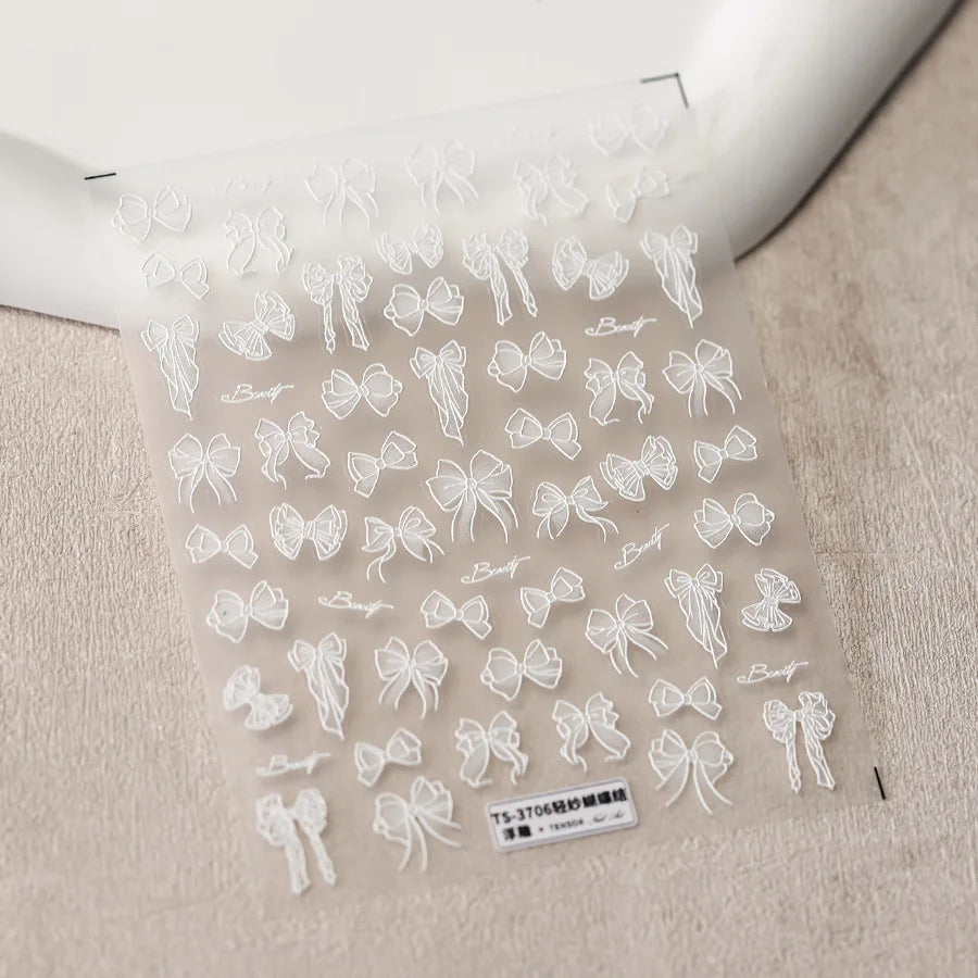 5D Butterfly Nail Stickers Sparkling Jelly Butterfly Nail Art Sticker Decorations Decals DIY Self Adhesive Slider Manicure Parts