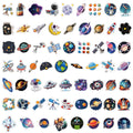 60/120PCS Exploration Universe Cartoon Reward Stationery Graffiti Stickers Luggage Water Cup Scooter Stickers