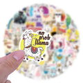 60/120PCS Cartoon Camel Llama Cartoon Graffiti Sticker Car Luggage Scooter Waterproof Stationery Stickers