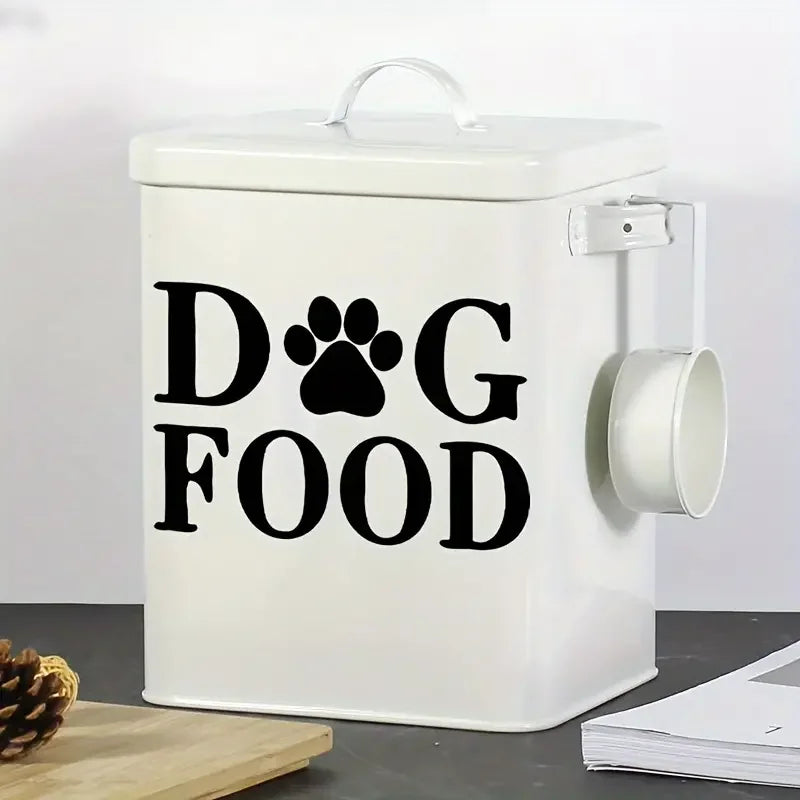 1pc Creative PVC Wall Sticker, Dog Food Slogan Dog Paw Print, Waterproof Self-Adhesive Wall Sticker For Bedroom, Entryway, Livin
