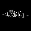 1pc, Happy Birthday Calligraphy with Stars Vinyl Wall Sticker - Perfect for Home and Birthday Event Decoration - Birthday Decor,