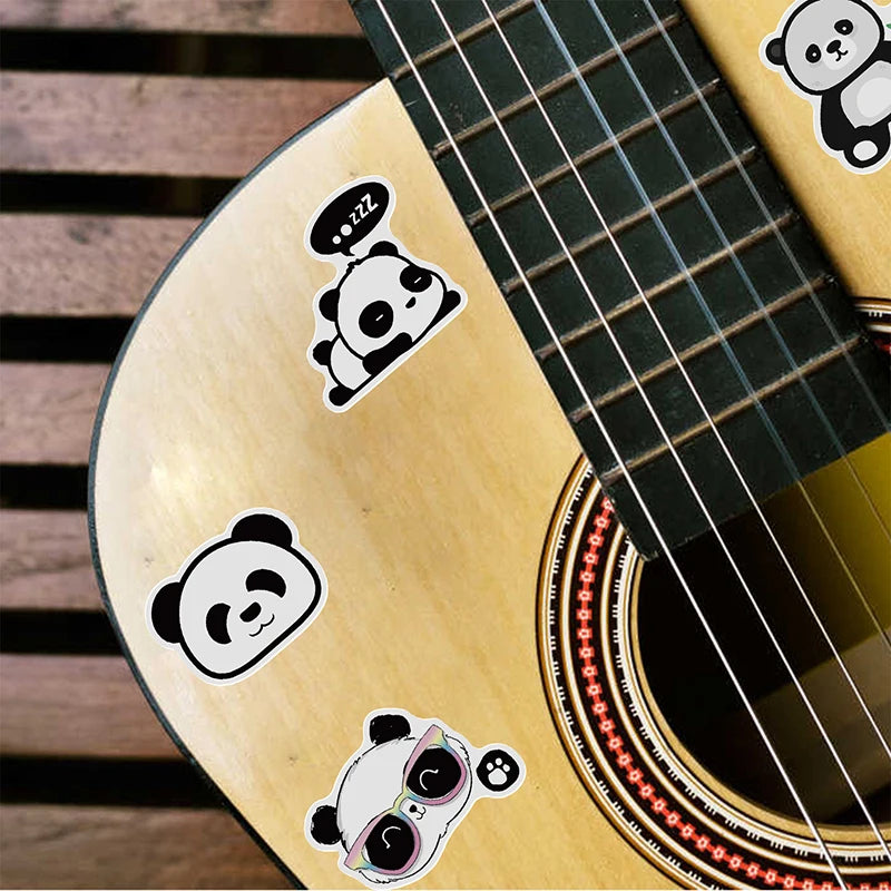 10/30/50PCS Cute Panda Sticker Aesthetic PVC Stationery Children's Sketchbook Laptop Diary Decoration Scrapbook Supplies for Kid