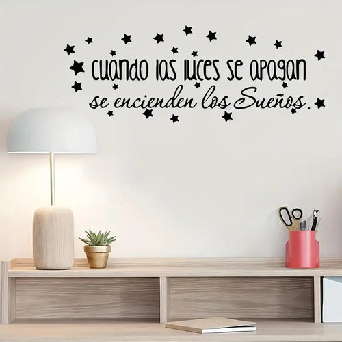 1pc Large Wall Stickers Spanish Quotes Sentences Vinyl Wall Art Decals For Room Decoration Spanish Vinyl Sticker Wallpaper Suita