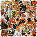 10/30/52PCS Cartoon Halloween Ghost PVC Sticky Sticker Aesthetic DIY Children's Decoration Scrapbooking School Supplies