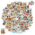 56/112PCS Cute Cartoon Raccoon Graffiti Stickers Luggage Skateboard Decoration Stickers