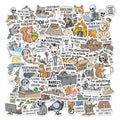 10/30/50PCS Animal Bad Taste Humor Sticky PVC Sticker Stationery DIY Laptop Luggage Skateboard Decoration Scrapbooking