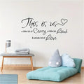 1pc of Self-Adhesive Black English Wall Sticker