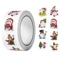 500Pcs Irregular Cartoon Christmas Gnomes Stickers 2.5cm/1'' DlY Craft Decoration Festival Scrapbooking Labels Gift Sealing