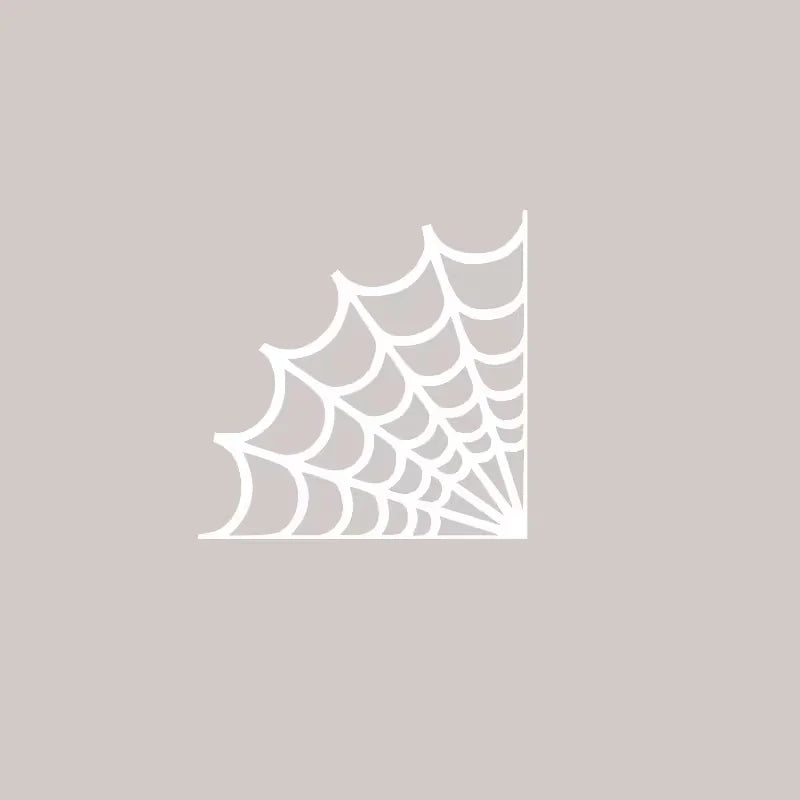 Suitable for Car Windows, Walls, Bumpers, And Laptops, Perfect for Halloween Vinyl Decal Outline of a Spider Web for Corners,