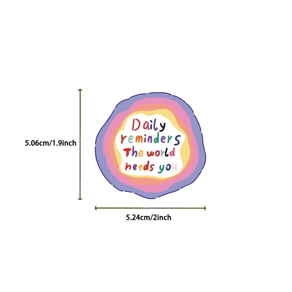 50/100PCS Cartoon Motivational Note Doodle Stickers, Inspiring School Decals for Guitar Notebook Stationery DIY