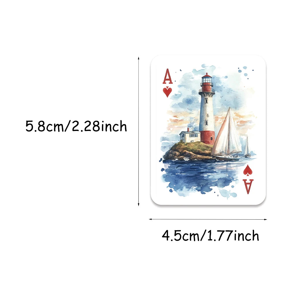 50PCS Sailing Graffiti Stickers DIY Luggage Skateboard Water Cup Manual Laptop Waterproof Stickers Toy
